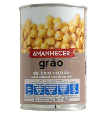 Amanhecer Chick Peas 420g x 12